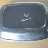 Set of 2 "Gabriel Fourmaintraux" ceramic dishes, 50s-60s