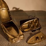 Encrier en laiton, Angleterre 1930