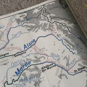 Vintage school map MDI FRANCE The Seine
