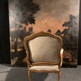 Paire de fauteuils à la Reine