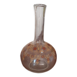 Carafe ancienne en verre émaillé