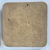 Lot of 5 square plates gres pyrite Pierre Digan La Borne