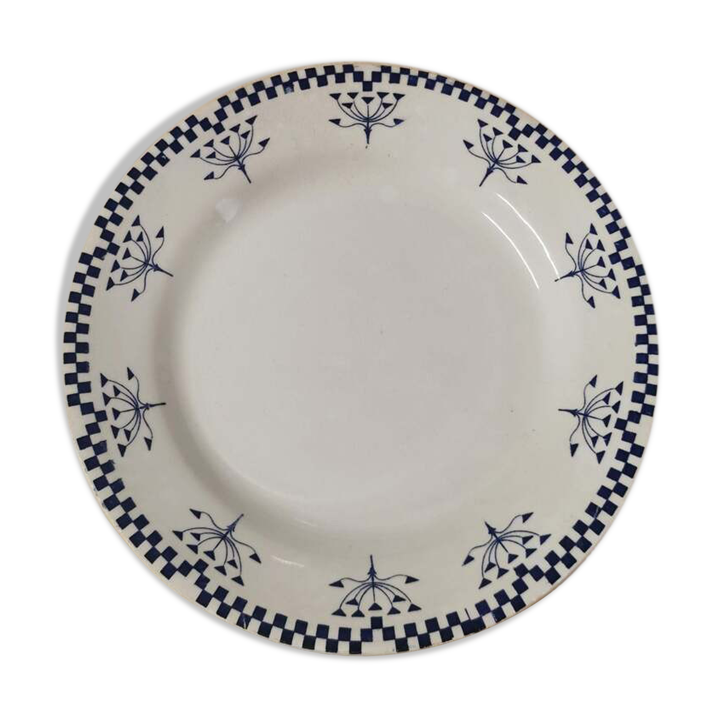 Flat plate - Service Damier de Creil and Montereau
