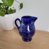 Small enameled ceramic pitcher