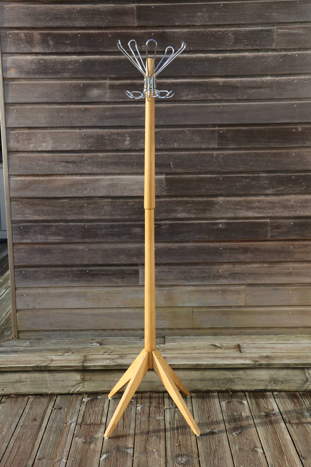 Parrot coat rack 1950 light beech