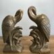 Art Deco Brass Heron Bookends