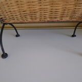 Wrought iron and wicker magazine door - Year 1970