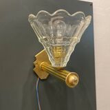 Murano Glass Brass Sconces Set of 2 1960’s