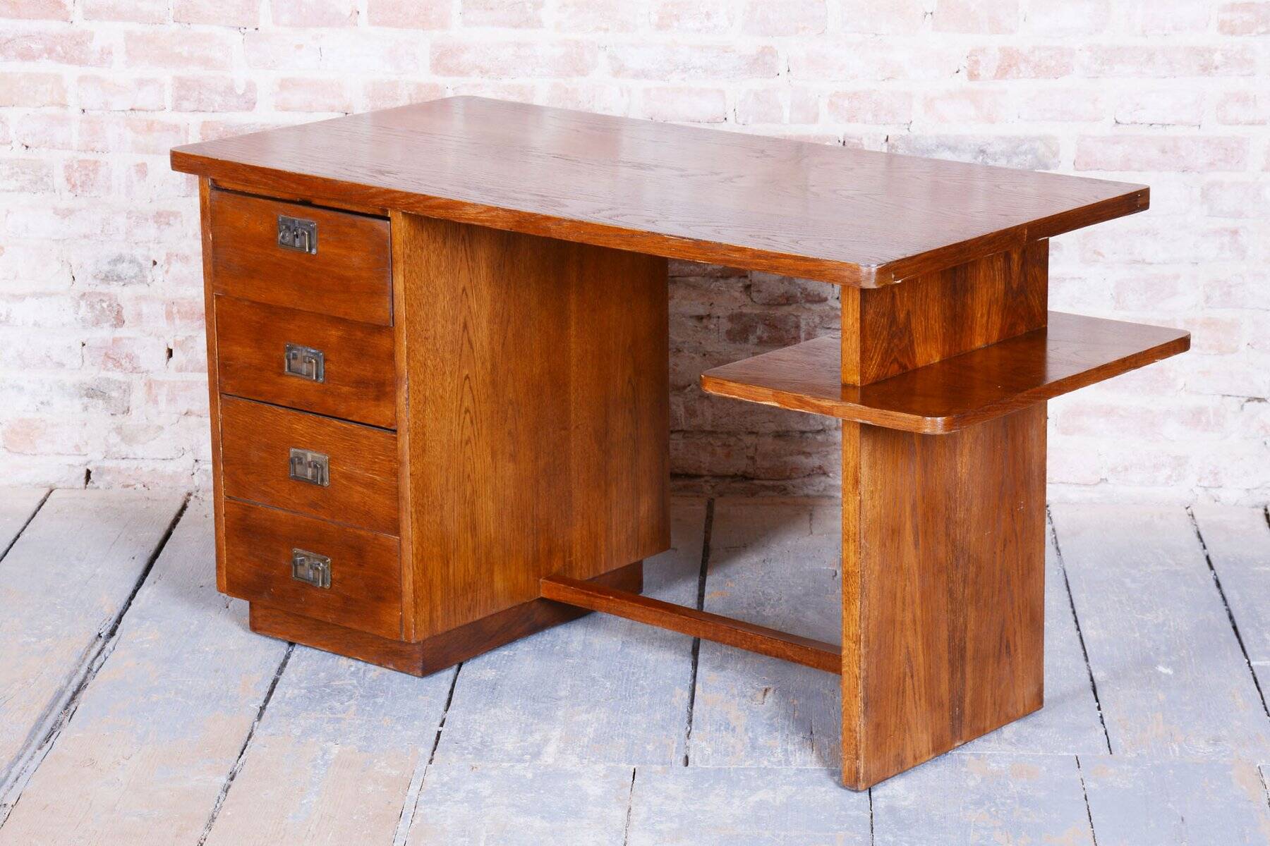 Art Deco Writing Desk by J. Halabala for Up Zavody, 1930s