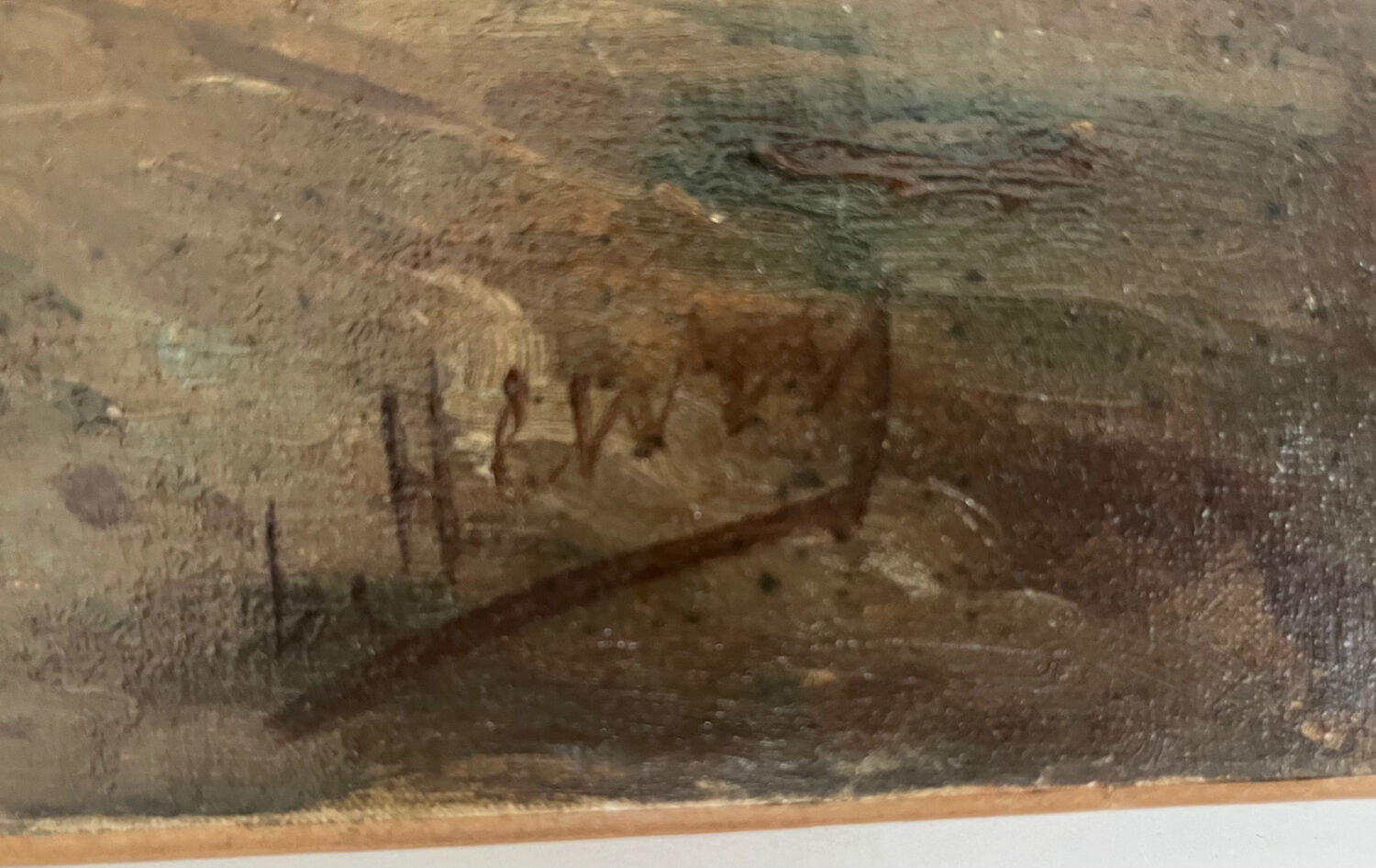 Tableau: oil on canvas Landscape