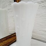 Pure white opaline vase