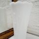 Pure white opaline vase