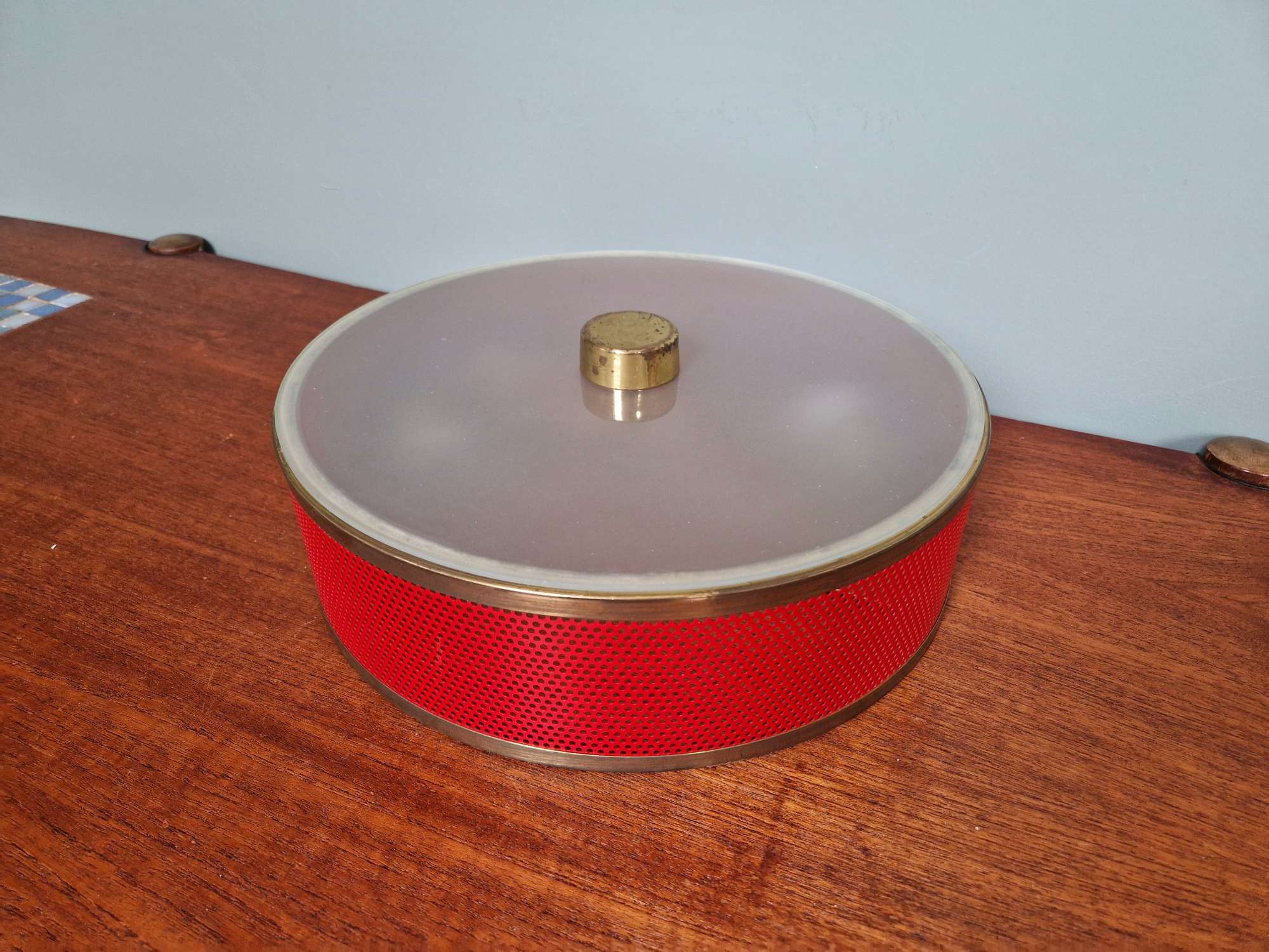 Ceiling light porthole, Lunel (France), 1950s