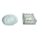 Lalique two ashtrays