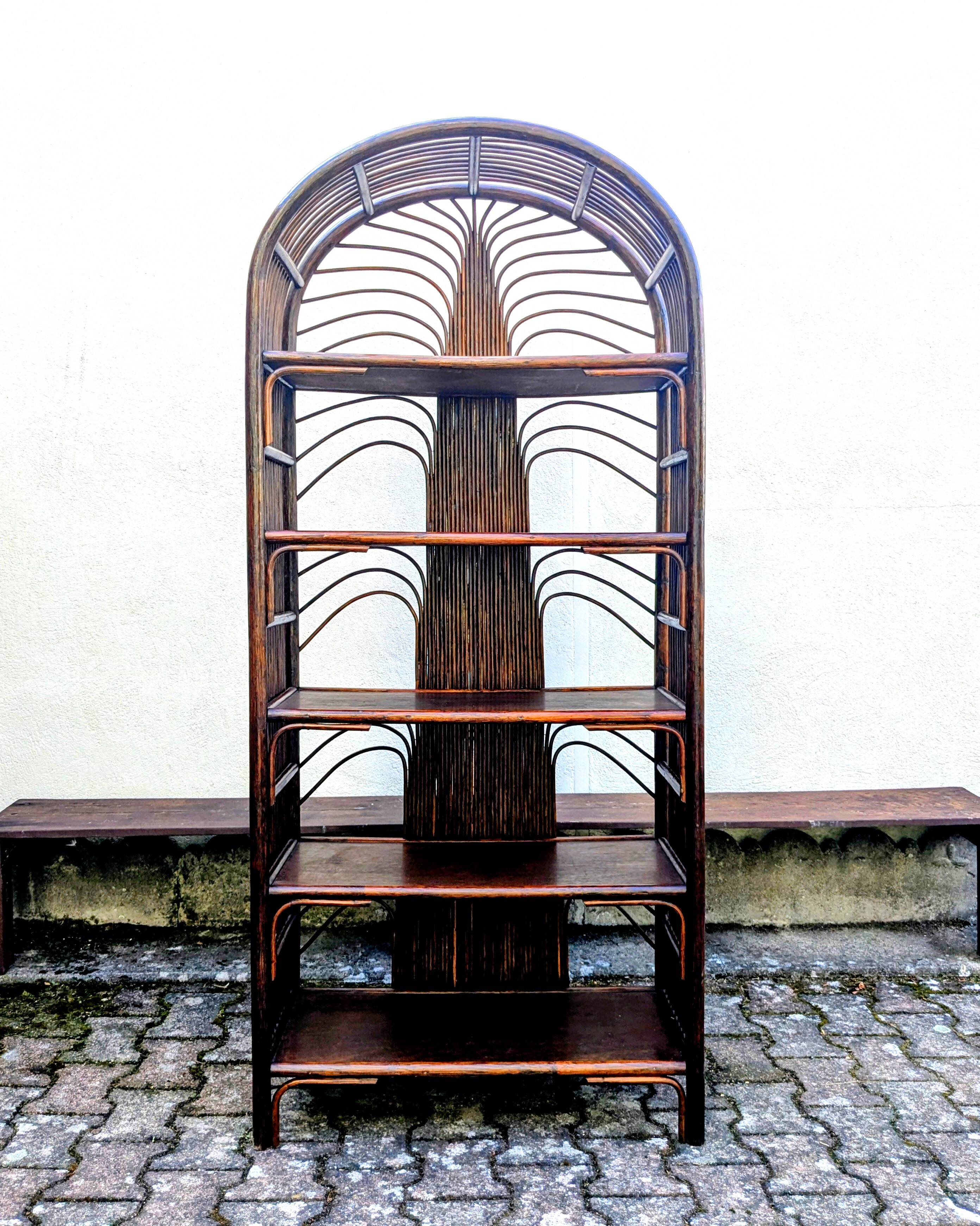 Library / Rattan shelf