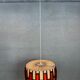 Vintage pendant lamp – jute and teak – Massive