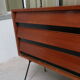 Library, 60s teak shelf on feet
