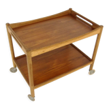 Scandinavian teak service trolley, Hans J Wegner, Andreas Tuck, Denmark, 1950
