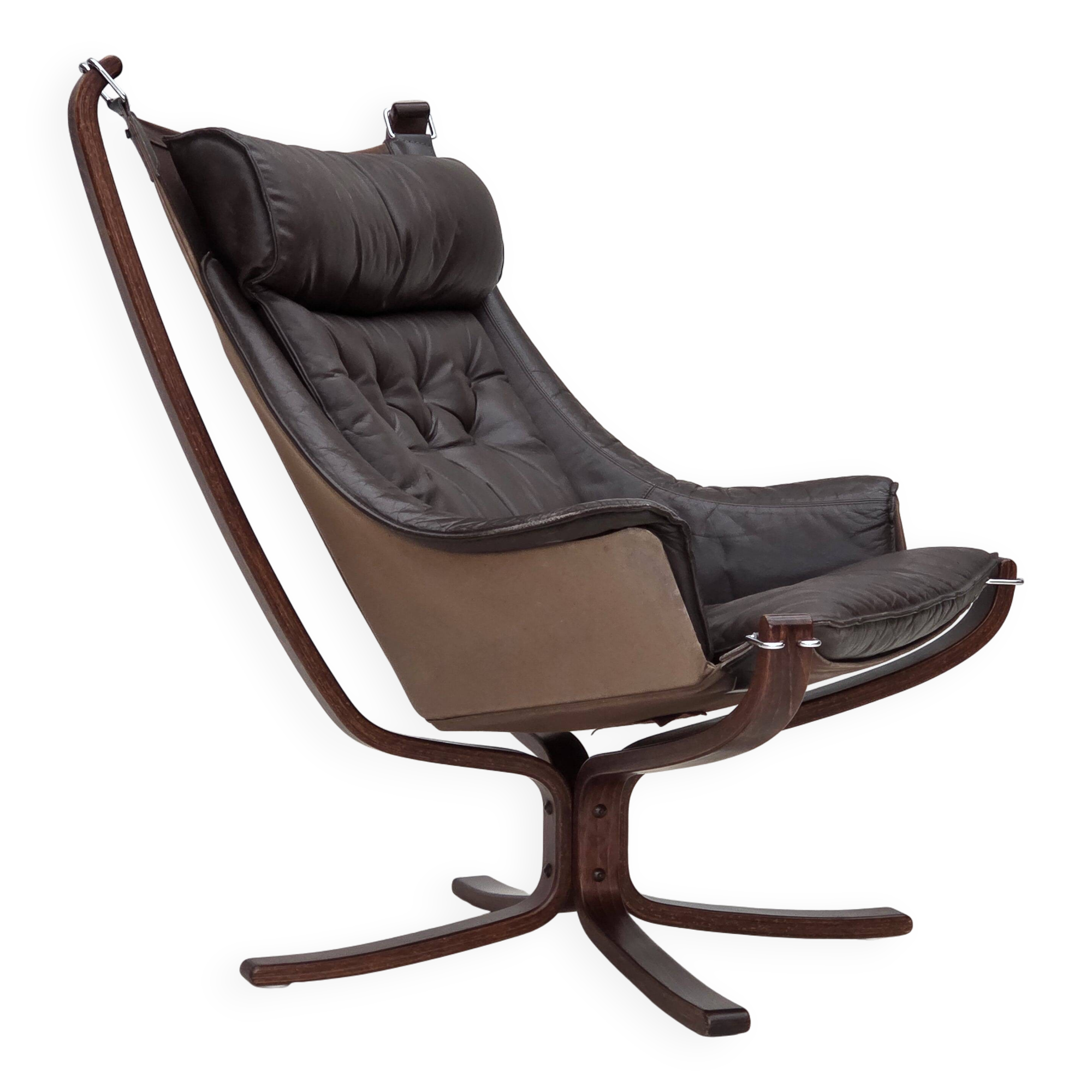 1970s, Norwegian design by Sigurd Ressel, lounge chair model "Falcon".