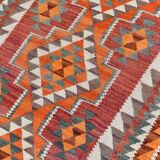 Vintage Burgundy Persian Kilim Runner Rug,, 98x235Cm