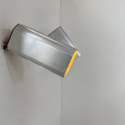 Pair of adjustable vintage wall lights, anodised aluminium, France, 1980.
