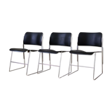 Series of 3 chairs 40/4 by David Rowland