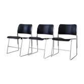 Series of 3 chairs 40/4 by David Rowland