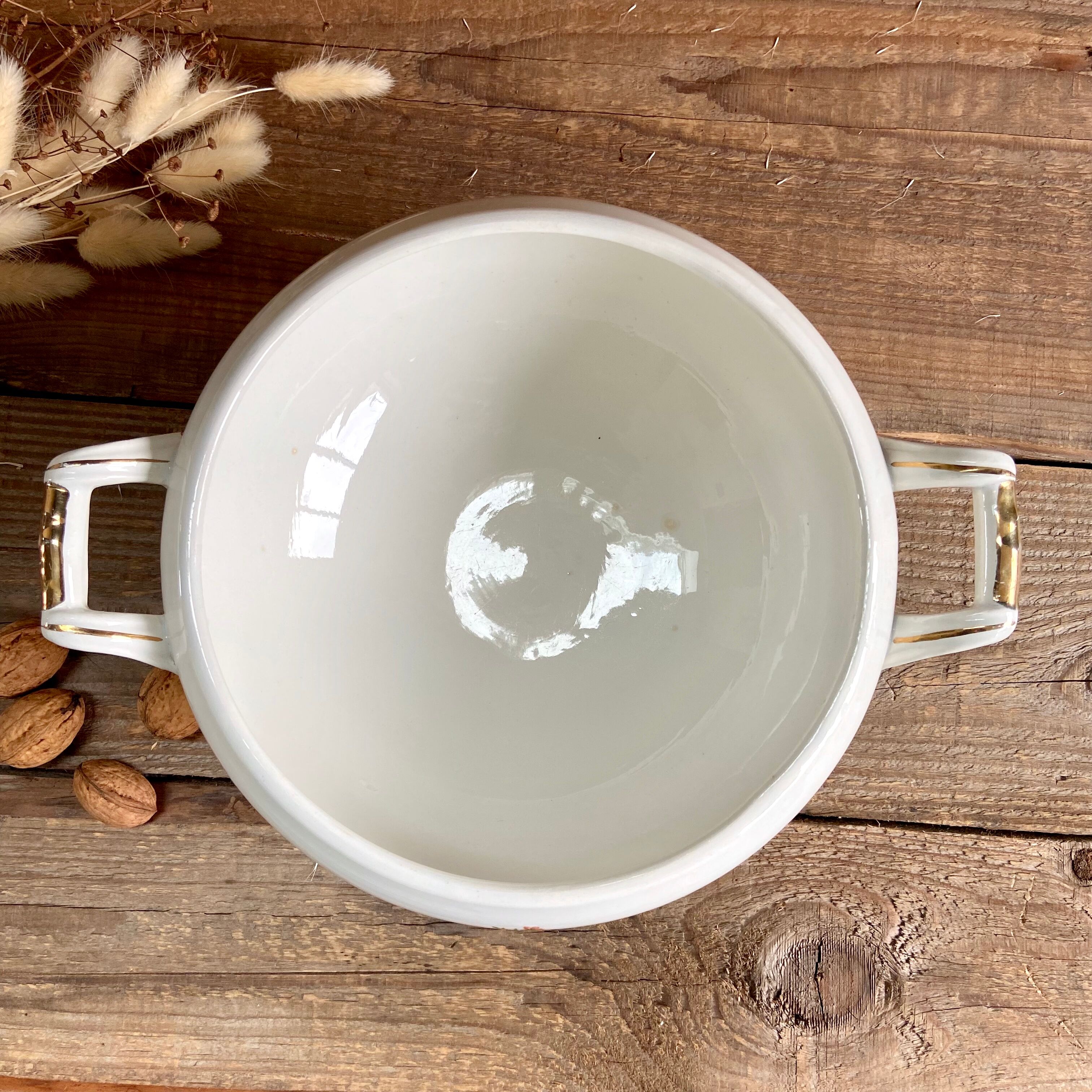 Vintage Digoin Sarreguemines vegetable dish