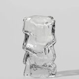 Tyko Axelsson Crystal Glass Vase, for Rejmyre, Sweden