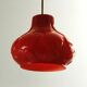 Glass and Brass Pendant by Napako , 1970s