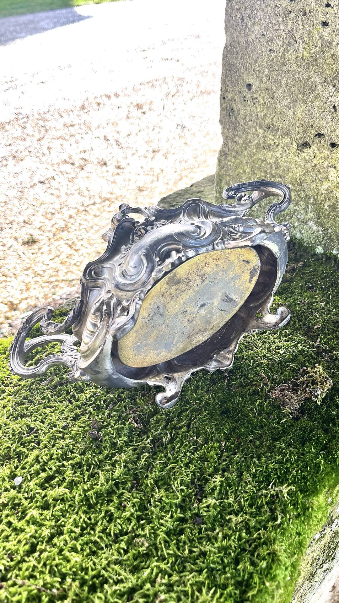 Silver Plated Jardinière, French Art Nouveau Centrepiece