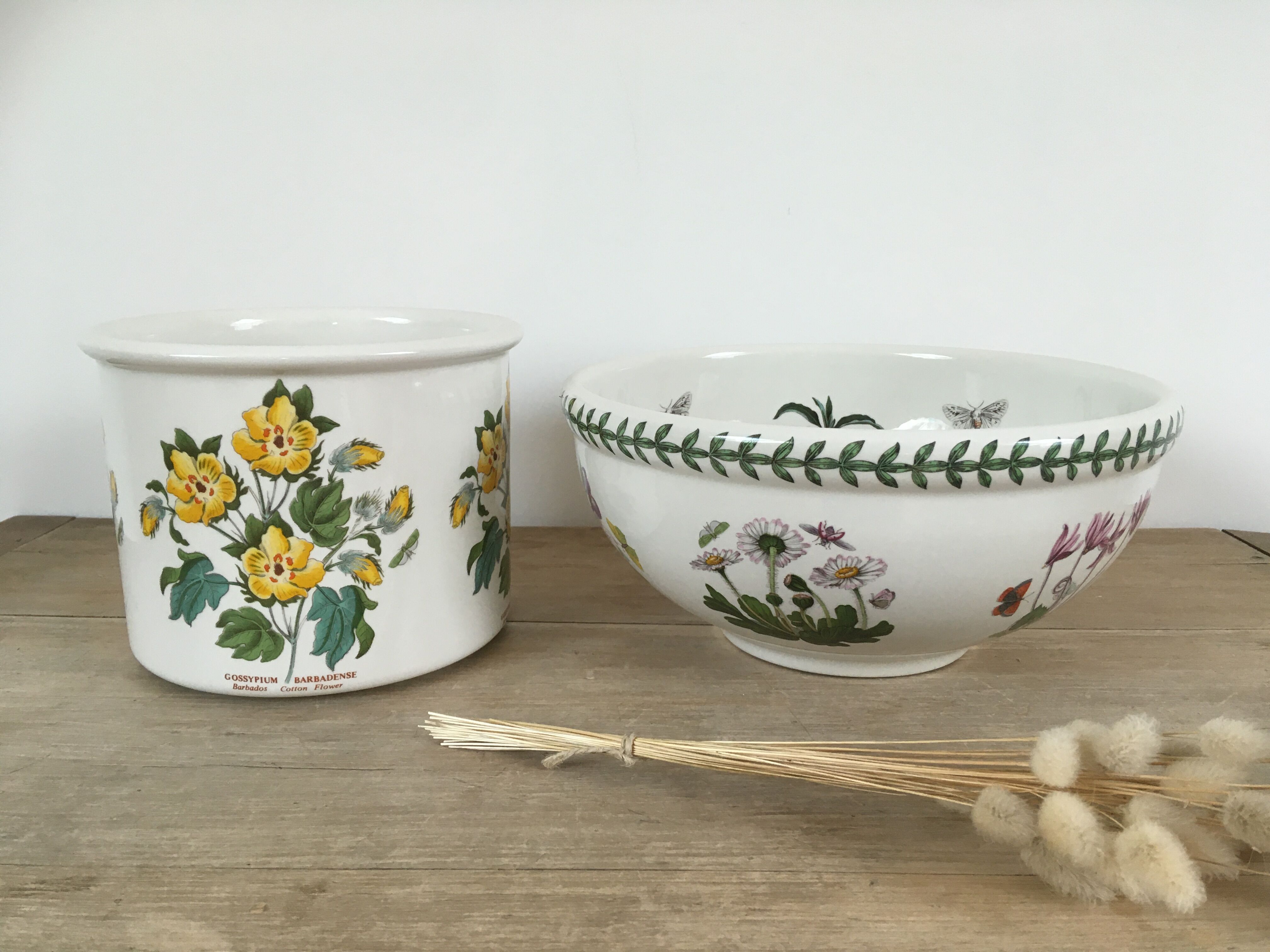 Vintage pot cover the botanic garden