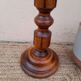 High fifth wheel / column in solid cherry, rustic chic