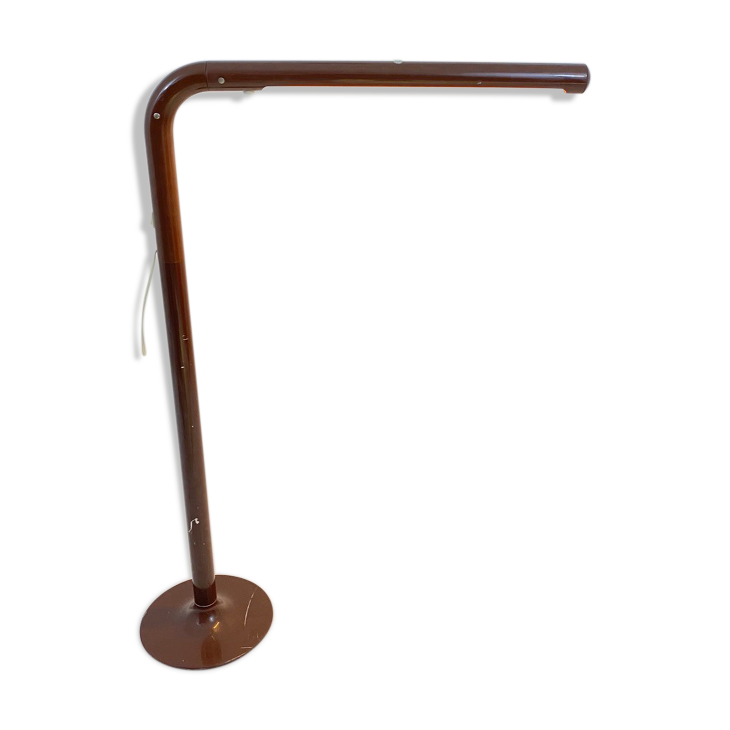 Tube brown lamppost by Anders Pehrson for Ateljé Lyktan 1970s