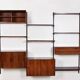 Scandinavian vintage modular teak bookcase