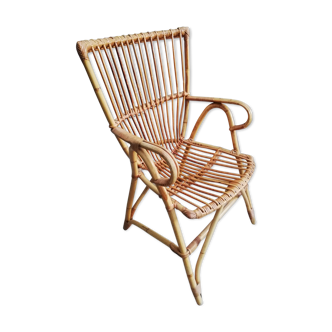 Vintage bamboo rattan chair
