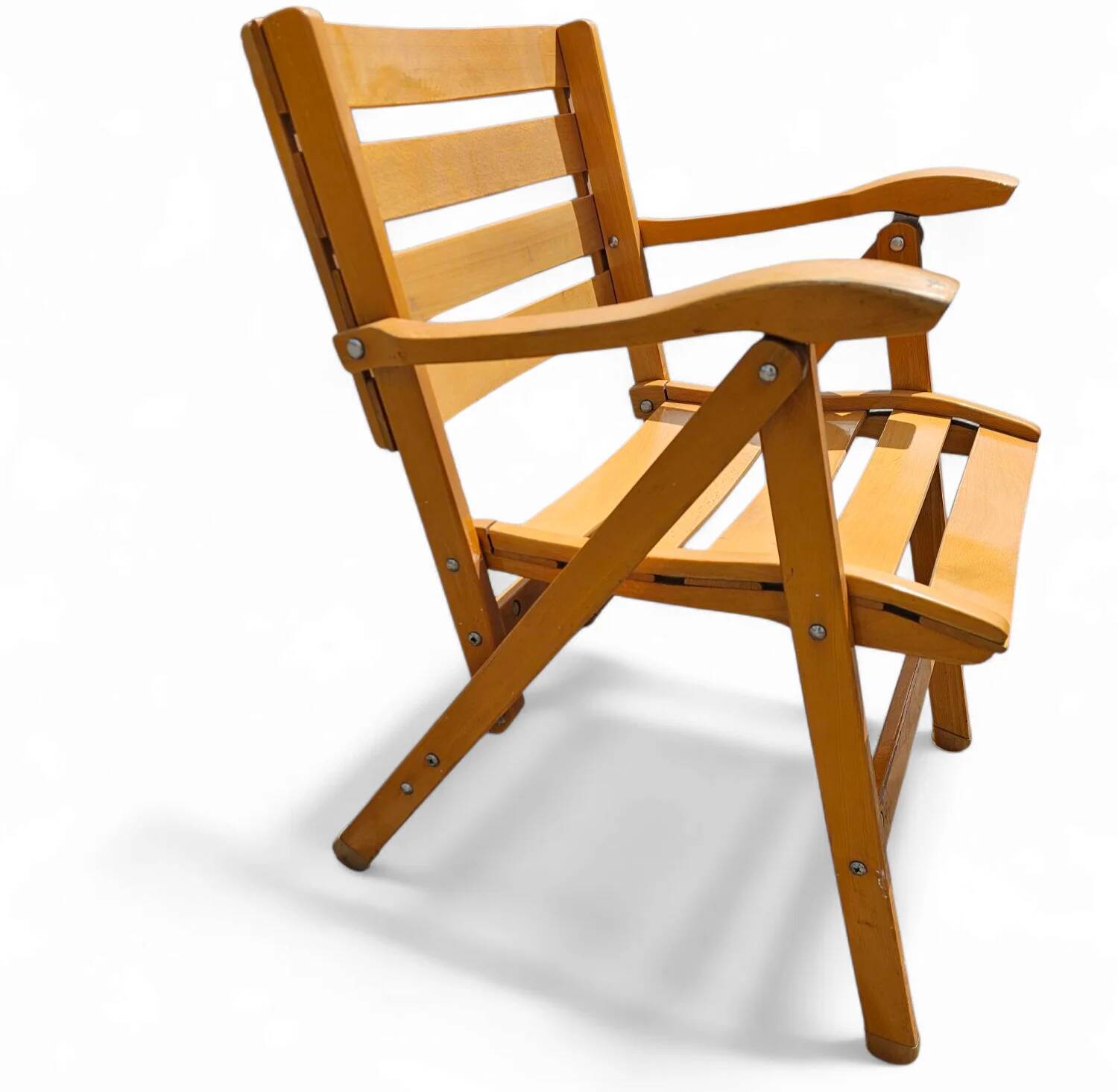 4 x folding chairs by Ico & Luisa Parisi for Reguitti, Italy, 1970s