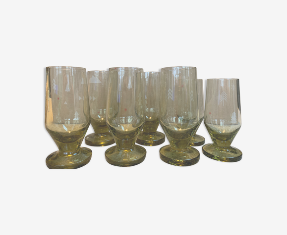 7 verres vintage
