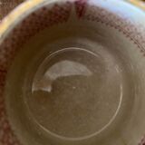 Terre de Fer Cup Lunéville decoration Lace color pink / burgundy