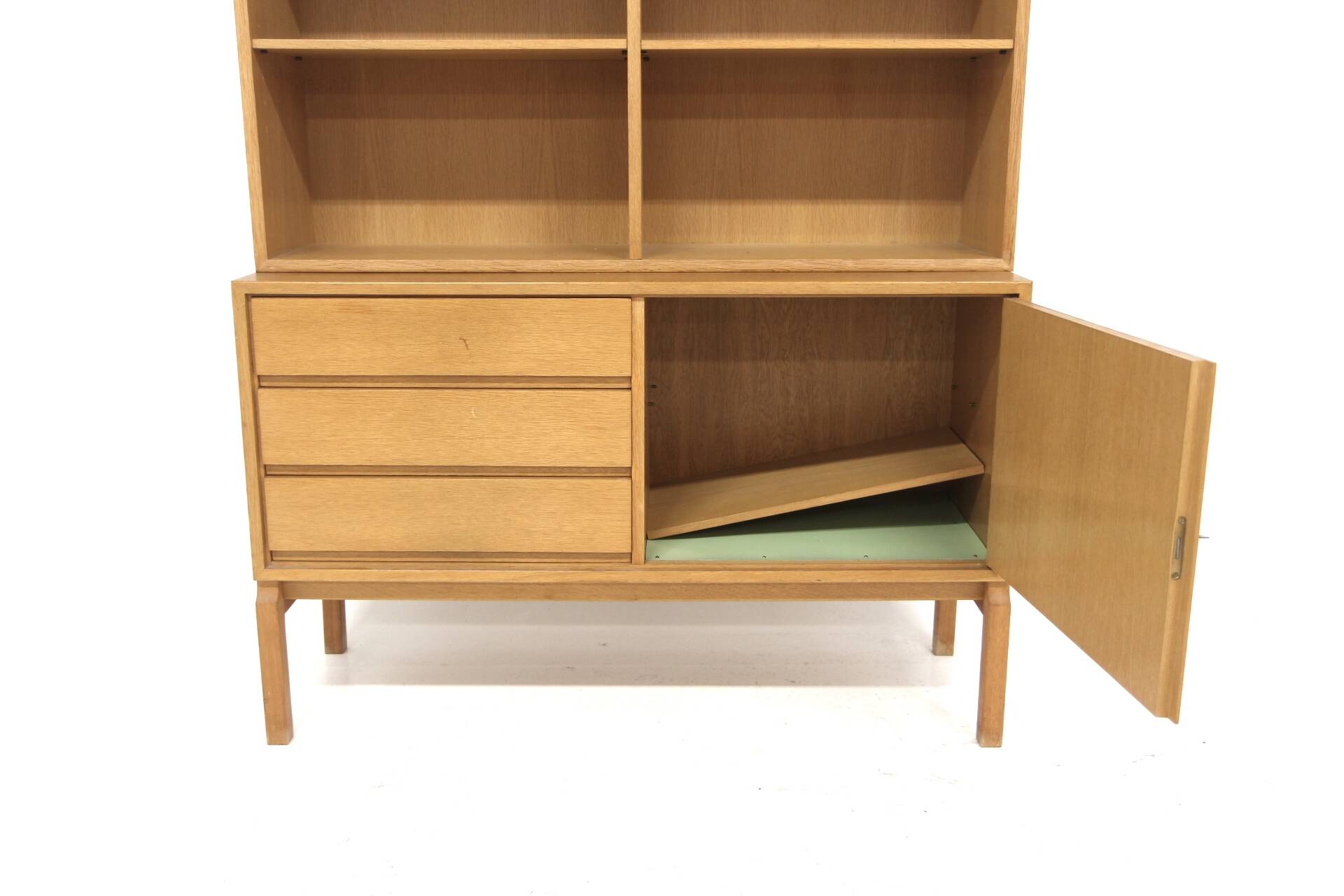 Scandinavian oak bookcase "MTP", Marian Grabinski, Möbel-Ikea, Sweden, 1960