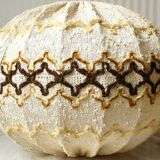 Cocoon lampshade in curly wool 1970