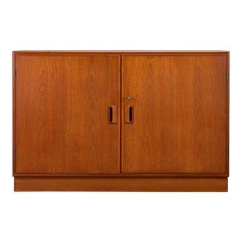 Two door teak sideboard with bookcase by Borge Mogensen, 1960s