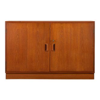 Two door teak sideboard with bookcase by Borge Mogensen, 1960s
