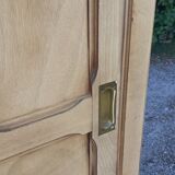 Parisian cabinet with 2 sliding doors 1 shelf solid beech