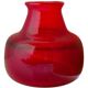 Red glass vase by Erik Höglund for Bodafors, 1960s