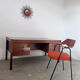 Old Danish Scandinavian desk in rosewood veneer designed by Christian Linneberg