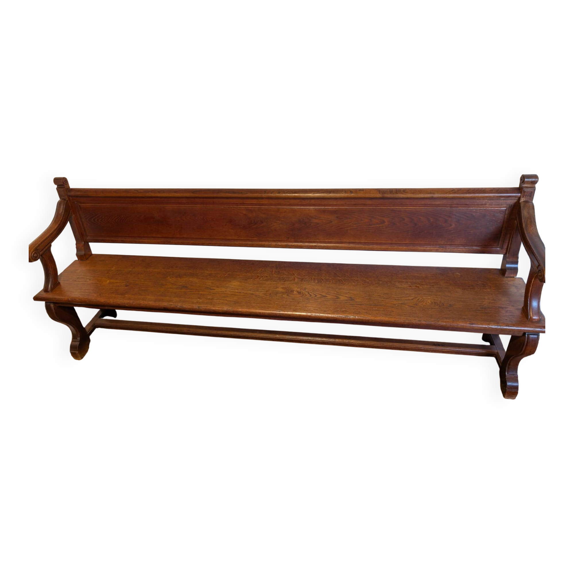 Antique oak castle bench – Rustic Style / 19th Century