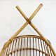 Mid Century hanging egg chair in bamboo by Fratelli Castano 1950s