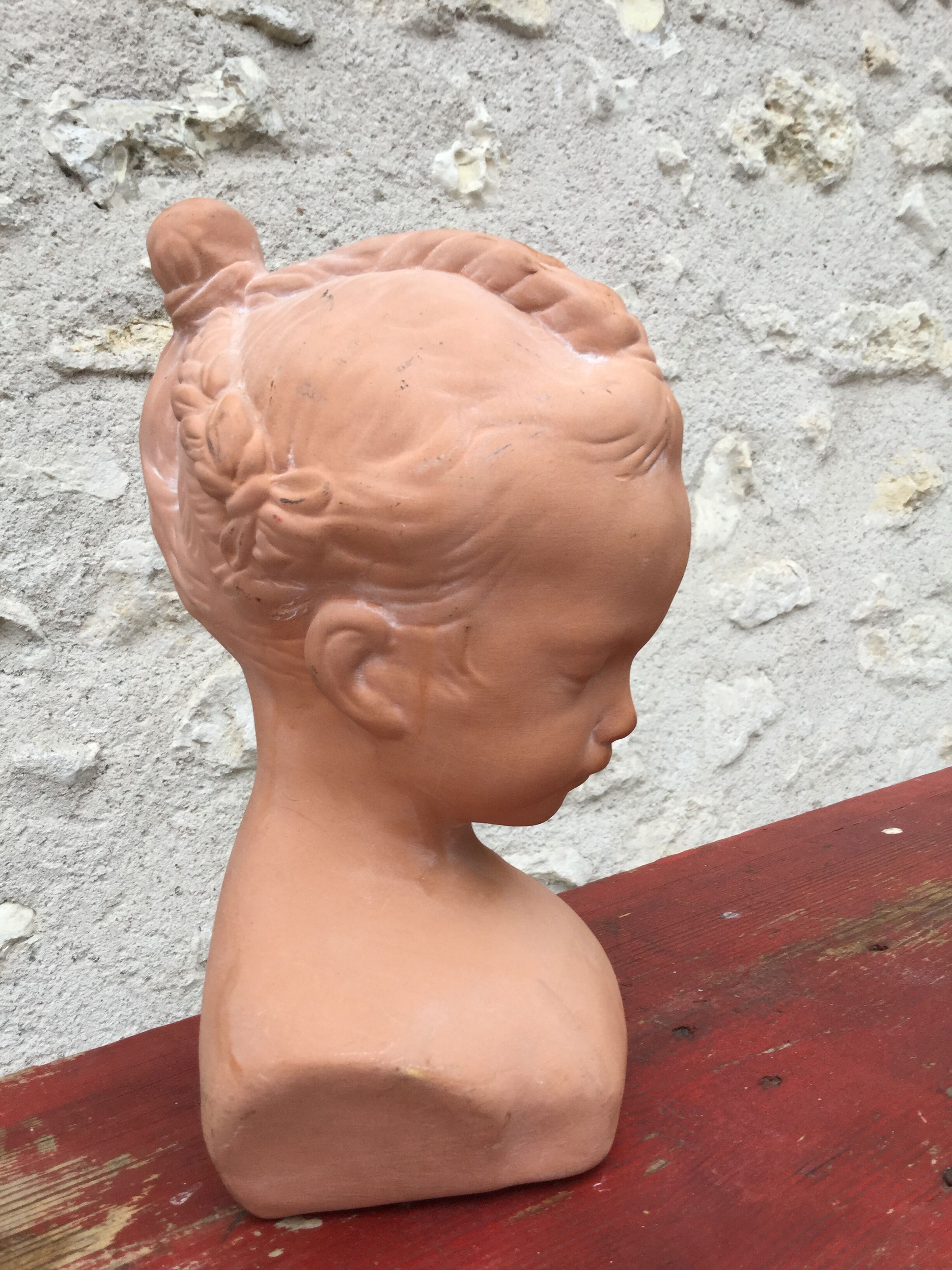 Child terracotta bust