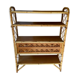 Rattan shelf